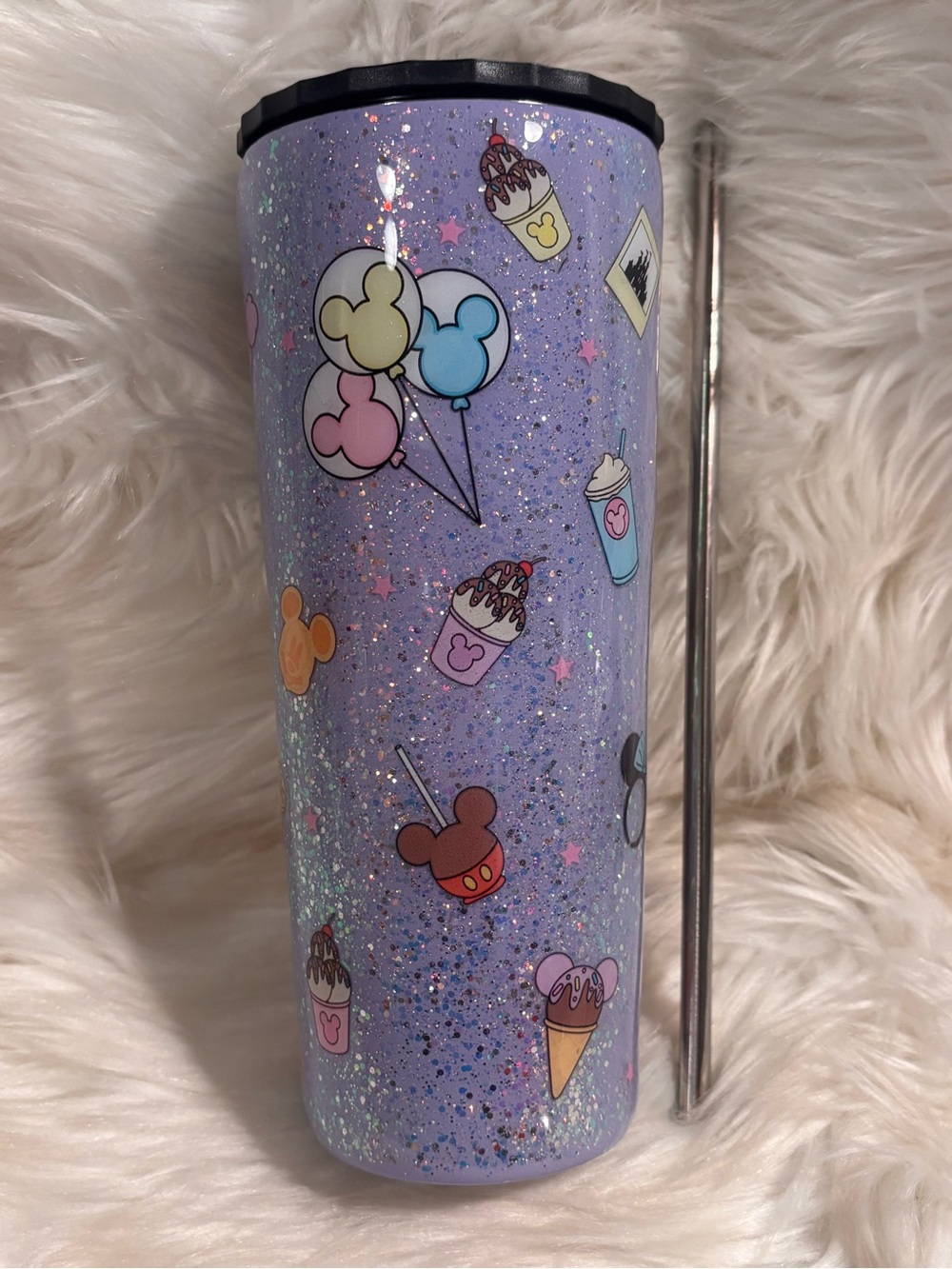 All things Disney 34 oz Stainless Steel Tumbler with Stainless Steel Straw